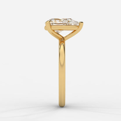 Talia Diamond Solitaire Ring - Pear - AYKA JEWELS
