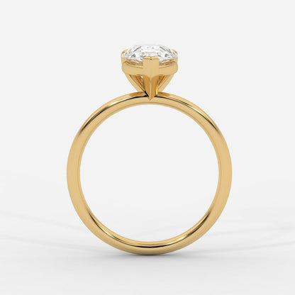 Talia Diamond Solitaire Ring - Pear - AYKA JEWELS