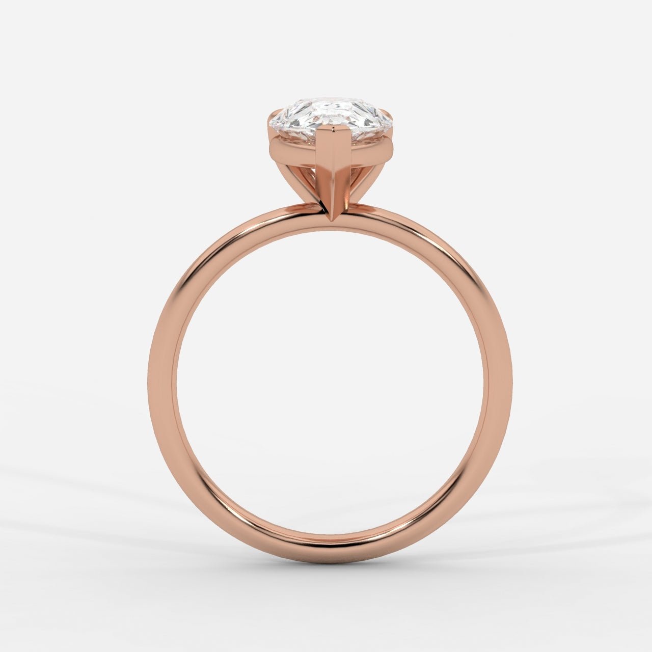 Talia Diamond Solitaire Ring - Pear - AYKA JEWELS