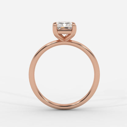 Talia Diamond Solitaire Ring - Radiant - AYKA JEWELS