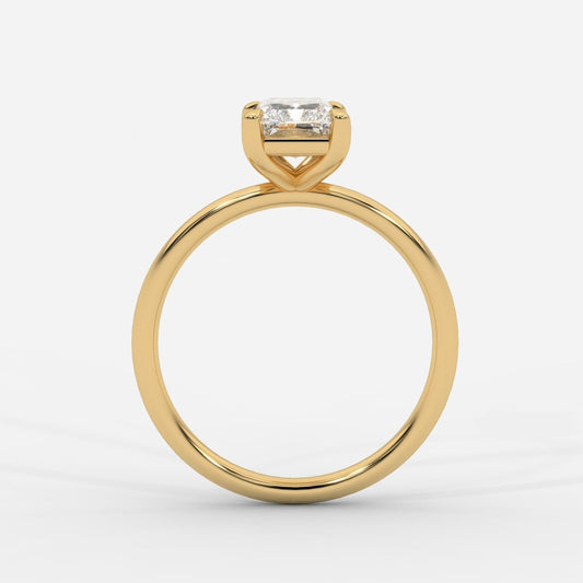 Talia Diamond Solitaire Ring - Radiant - AYKA JEWELS