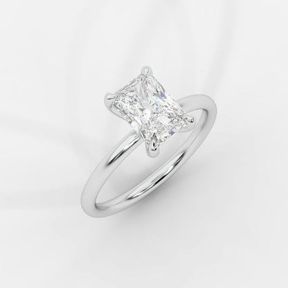 Talia Diamond Solitaire Ring - Radiant - AYKA JEWELS