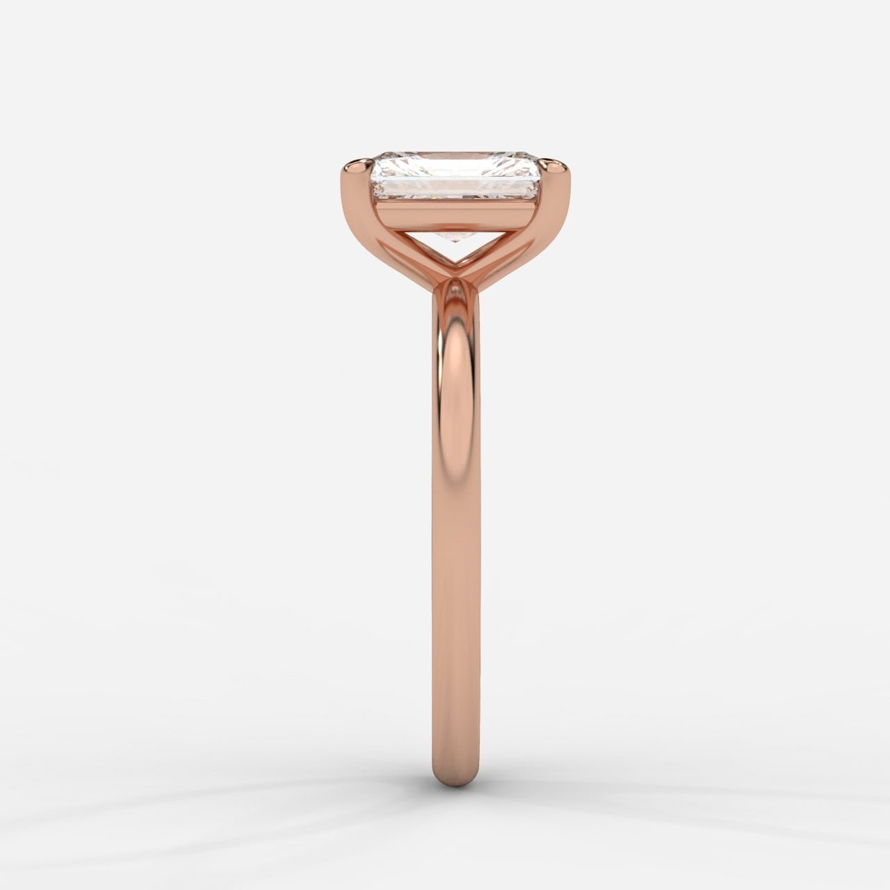 Talia Diamond Solitaire Ring - Radiant - AYKA JEWELS