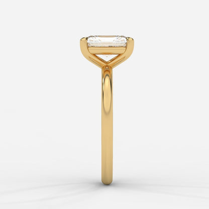 Talia Diamond Solitaire Ring - Radiant - AYKA JEWELS