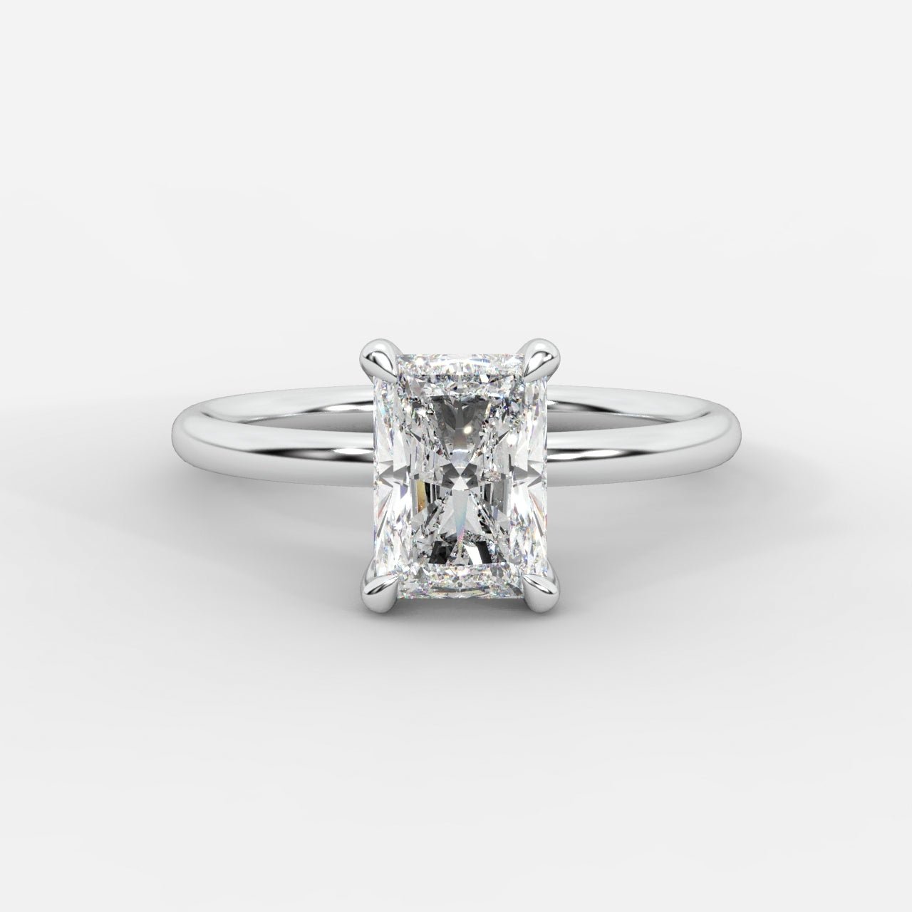 Talia Diamond Solitaire Ring - Radiant - AYKA JEWELS