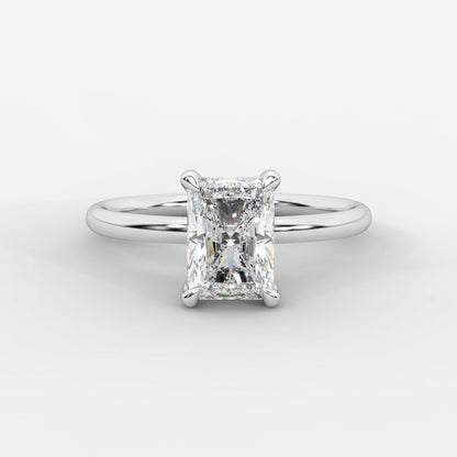 Talia Diamond Solitaire Ring - Radiant - AYKA JEWELS
