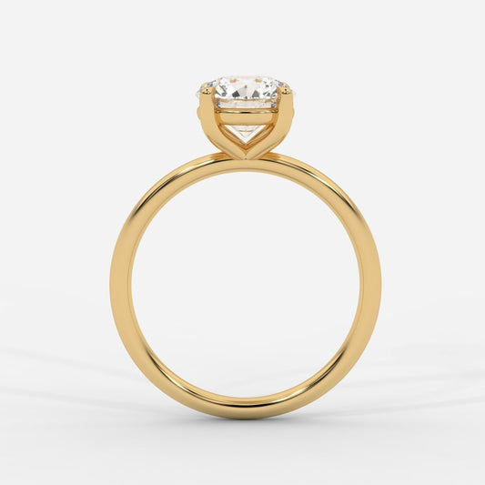 Talia Diamond Solitaire Ring - Round - AYKA JEWELS