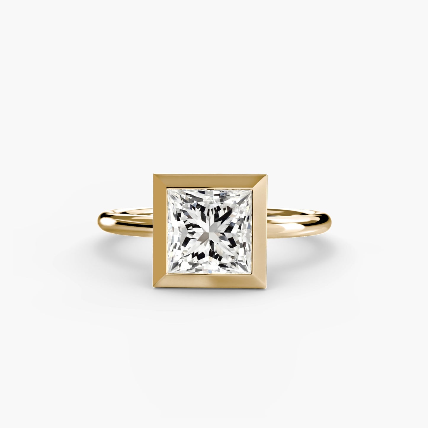 The Bezel Set Solitaire - AYKA JEWELS