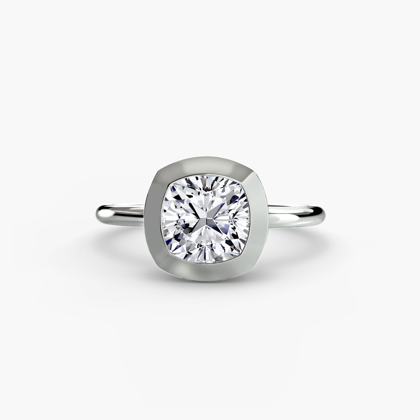 The Bezel Set Solitaire - AYKA JEWELS