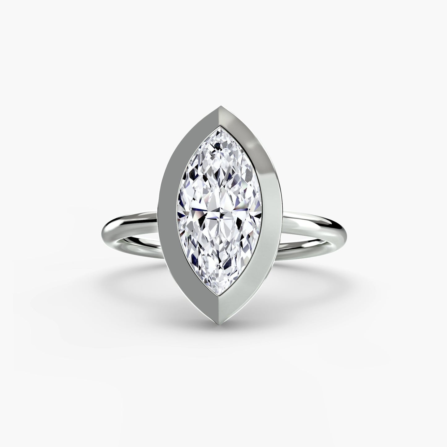 The Bezel Set Solitaire - AYKA JEWELS