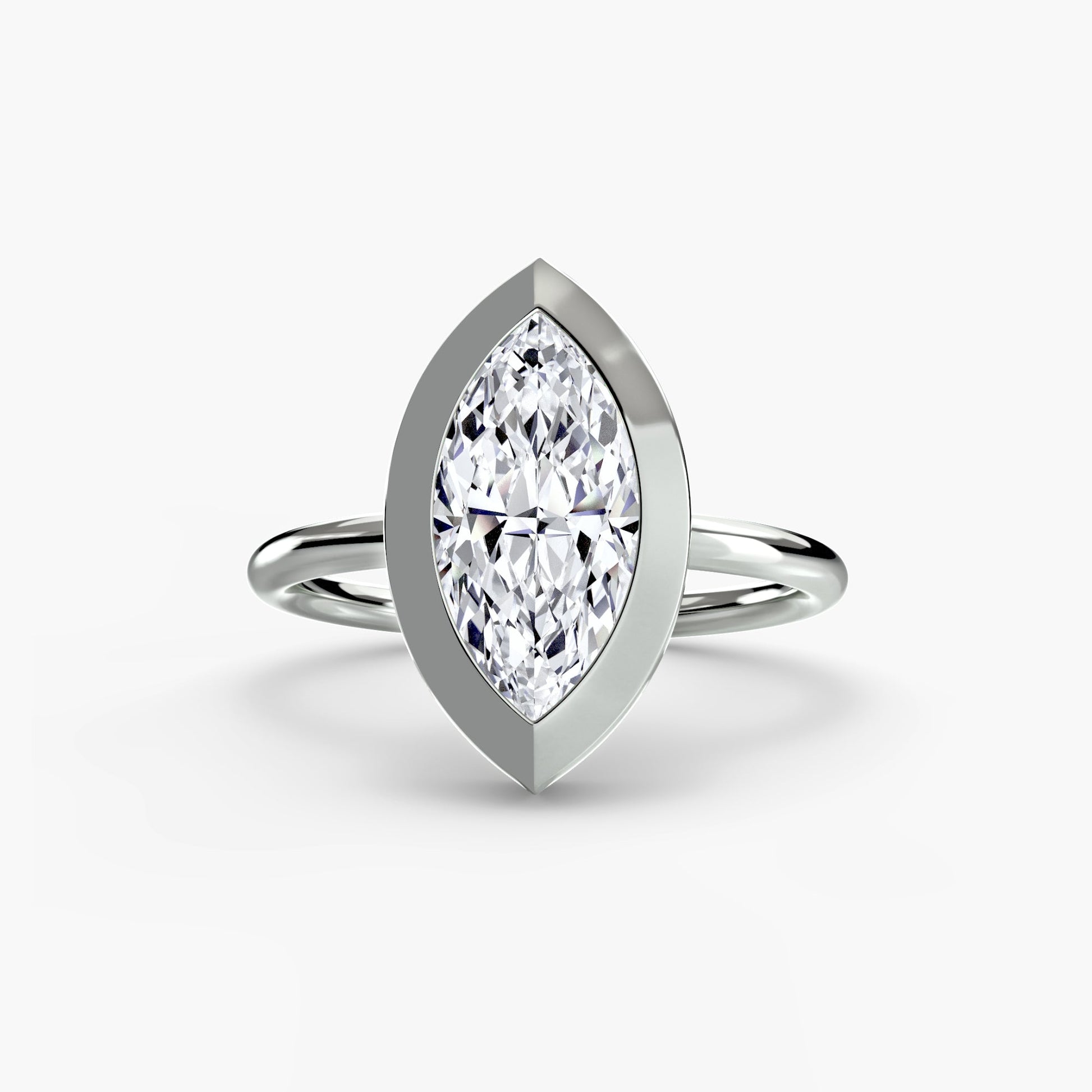 The Bezel Set Solitaire - AYKA JEWELS