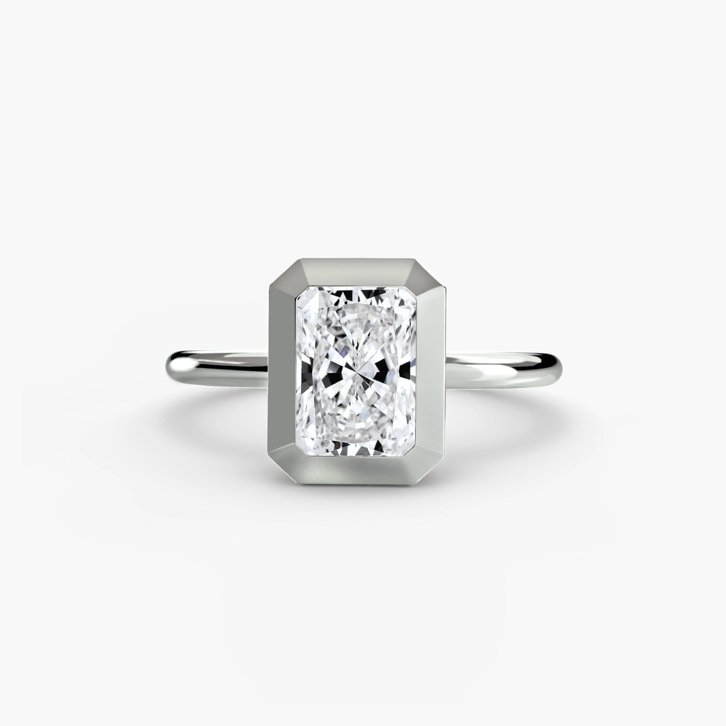 The Bezel Set Solitaire - AYKA JEWELS