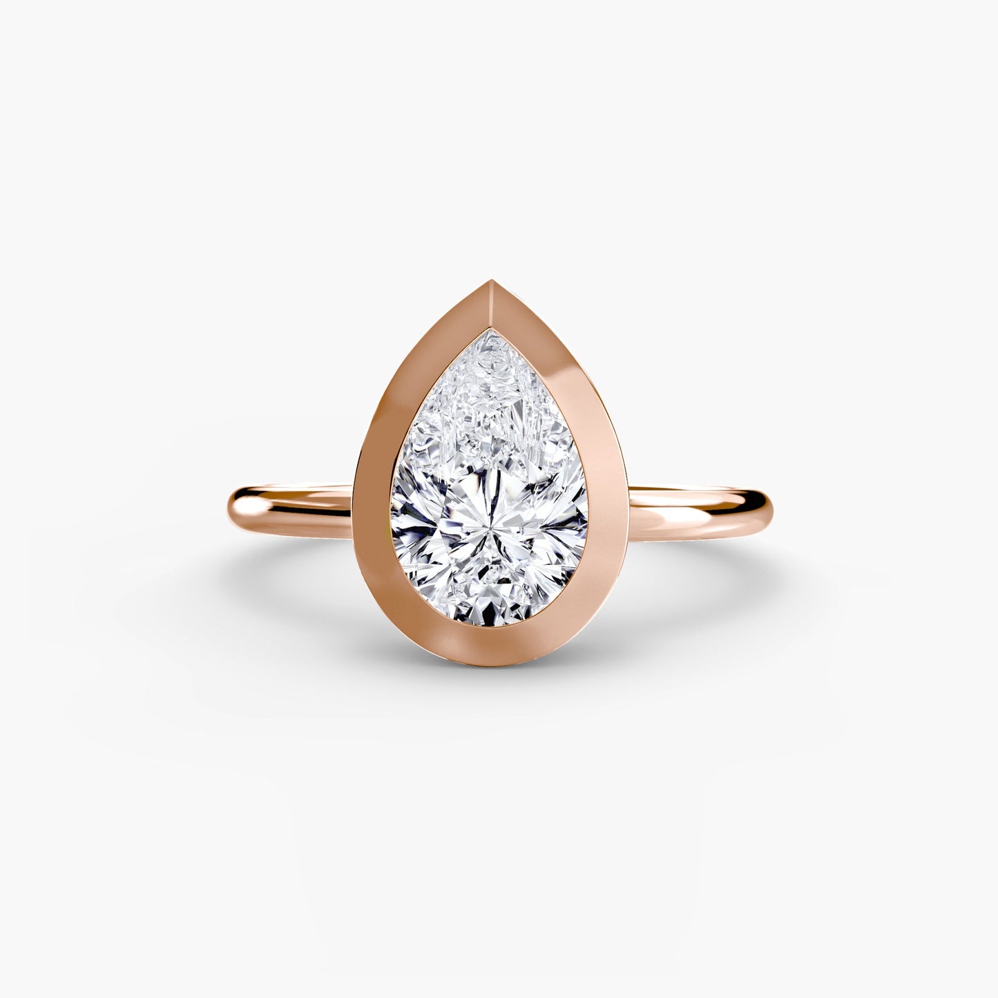 The Bezel Set Solitaire - AYKA JEWELS