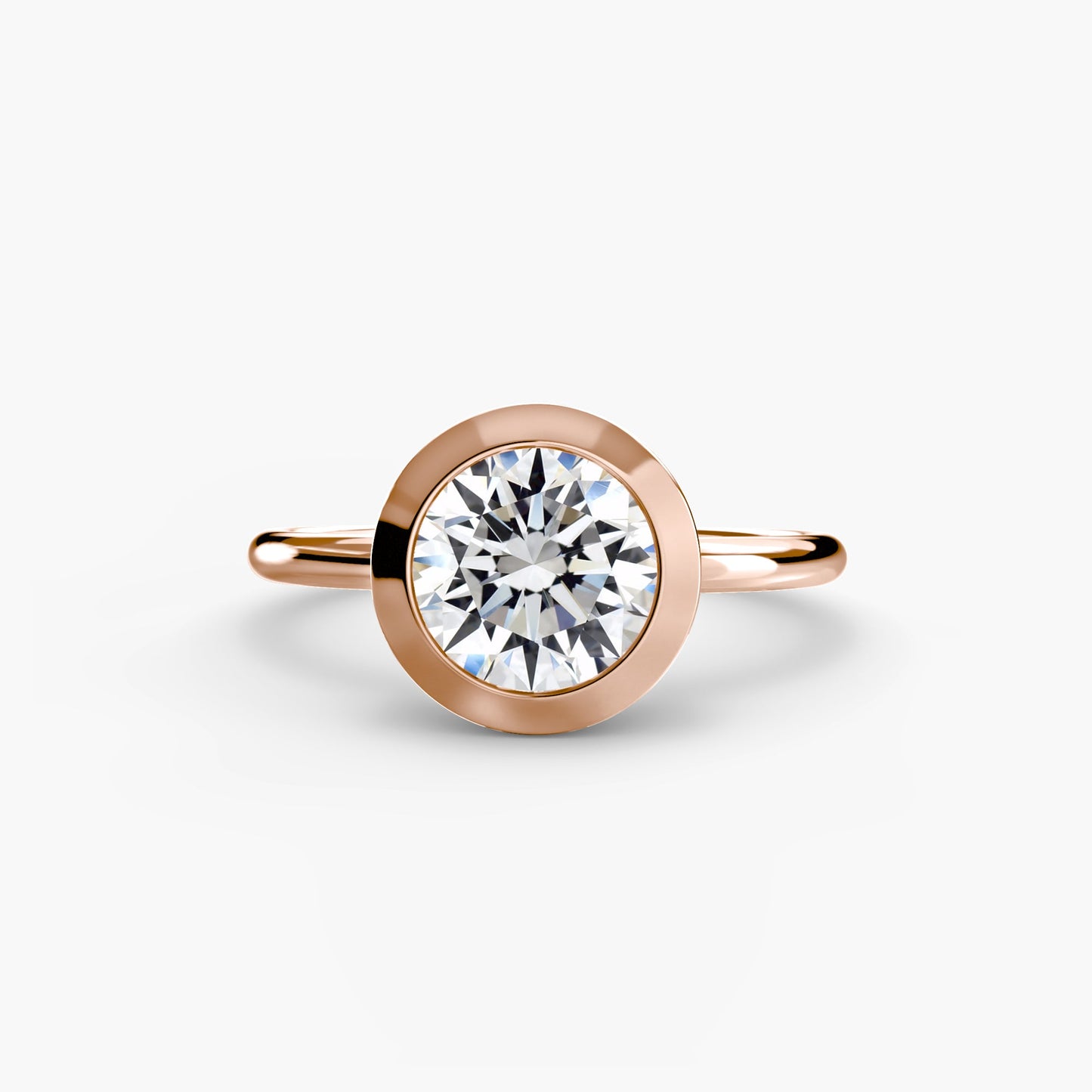 The Bezel Set Solitaire - AYKA JEWELS