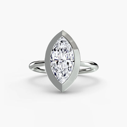The Bezel Set Solitaire - AYKA JEWELS