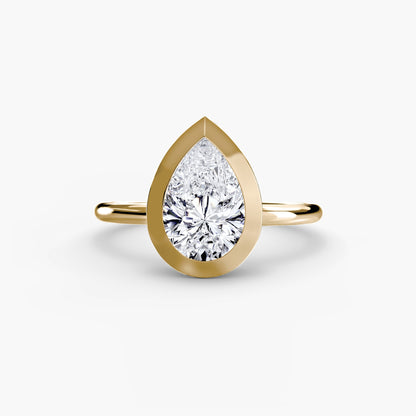 The Bezel Set Solitaire - AYKA JEWELS