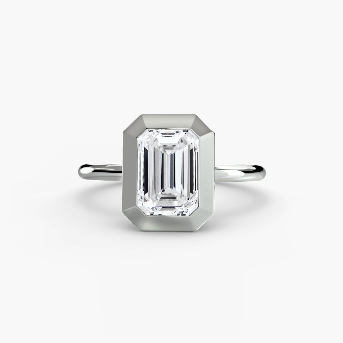 The Bezel Set Solitaire - AYKA JEWELS