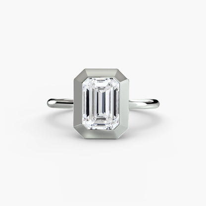 The Bezel Set Solitaire - AYKA JEWELS
