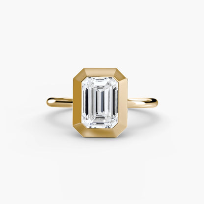 The Bezel Set Solitaire - AYKA JEWELS