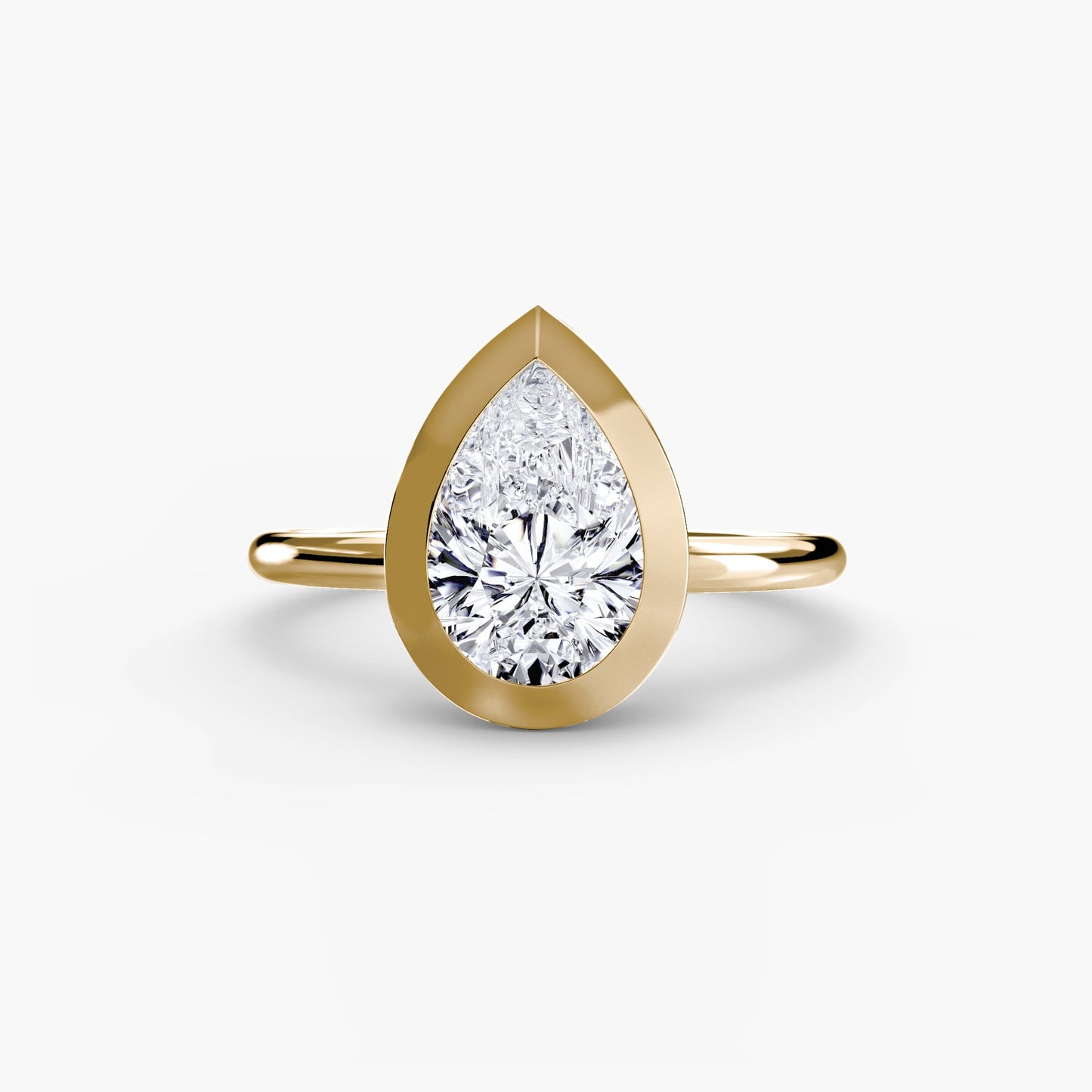 The Bezel Set Solitaire - AYKA JEWELS