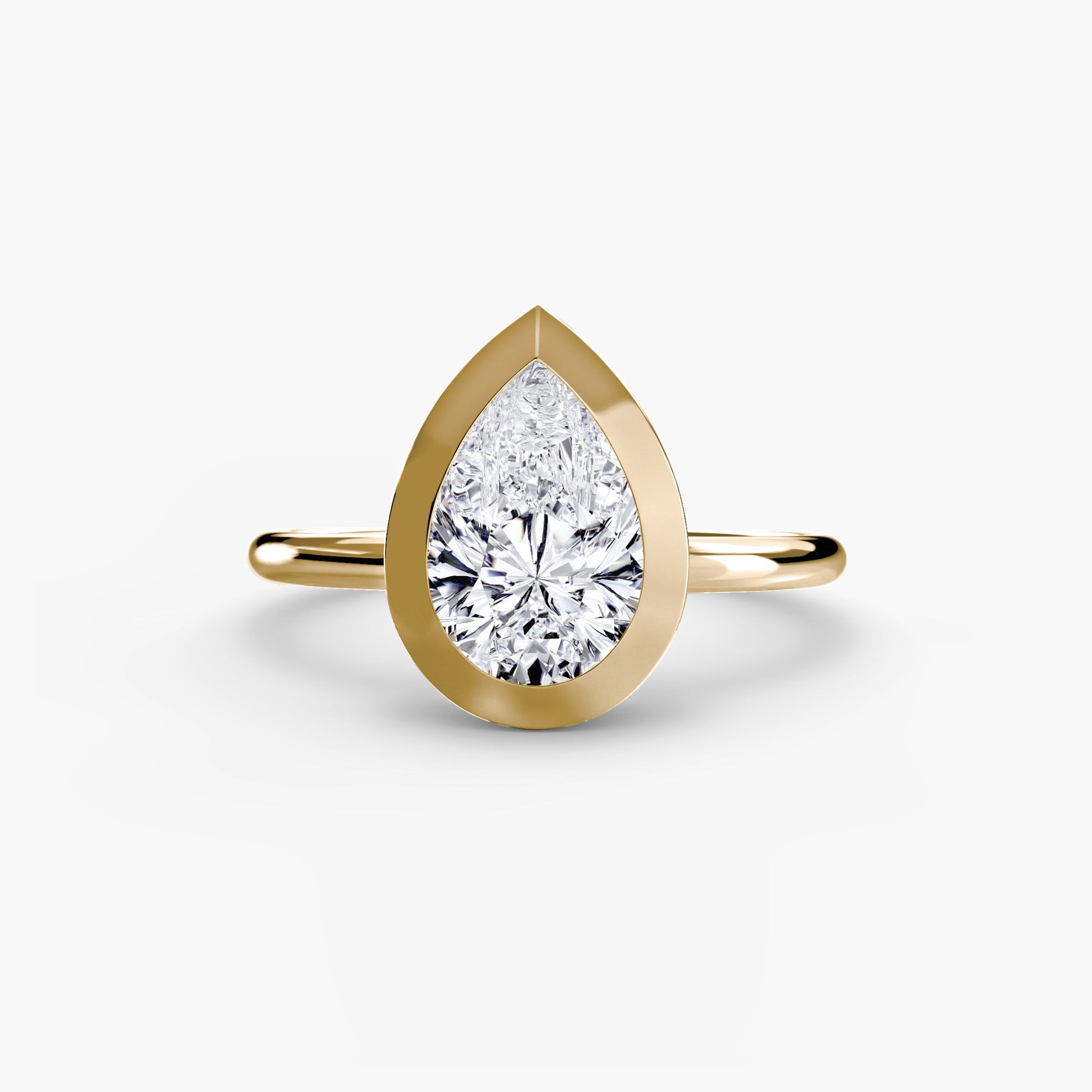 The Bezel Set Solitaire - AYKA JEWELS