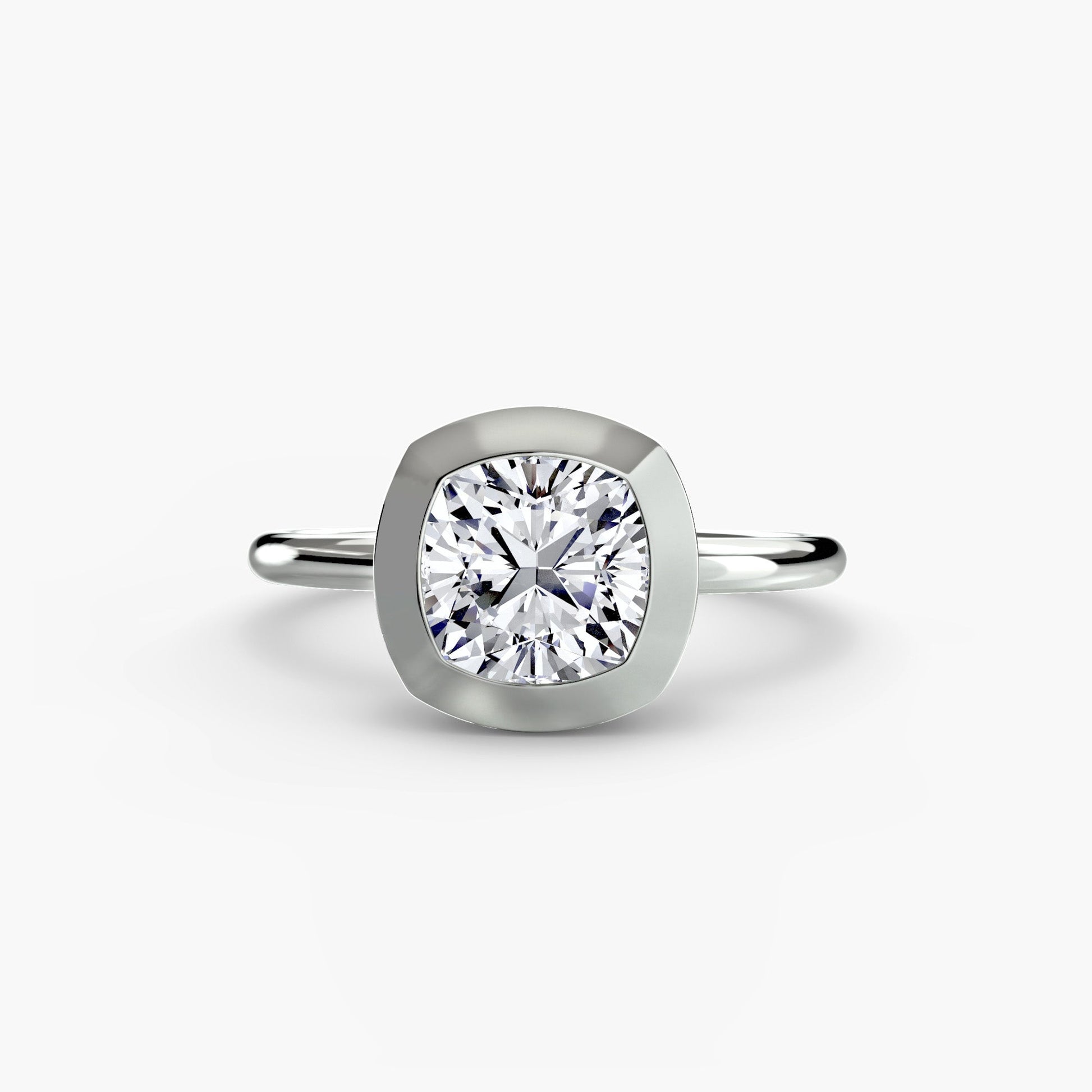 The Bezel Set Solitaire - AYKA JEWELS