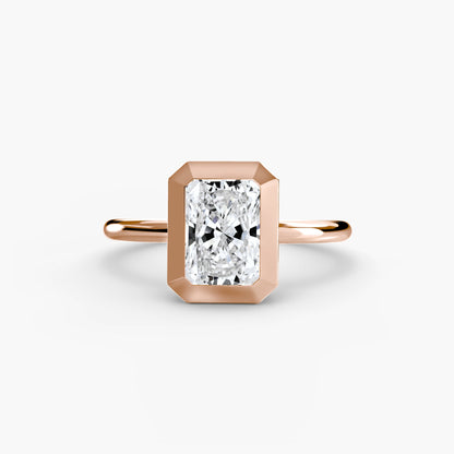 The Bezel Set Solitaire - AYKA JEWELS