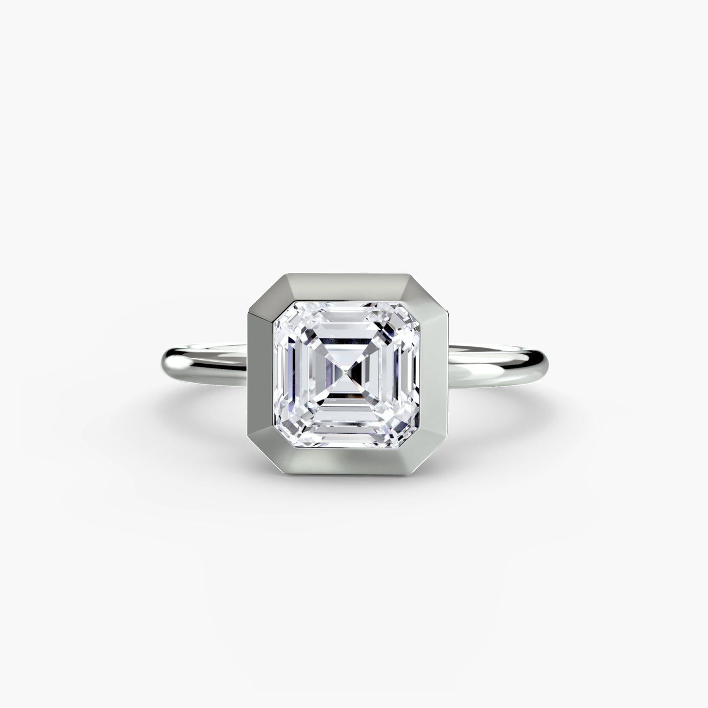 The Bezel Set Solitaire - AYKA JEWELS