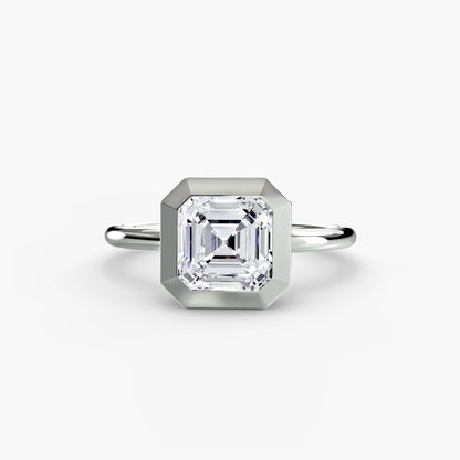 The Bezel Set Solitaire - AYKA JEWELS
