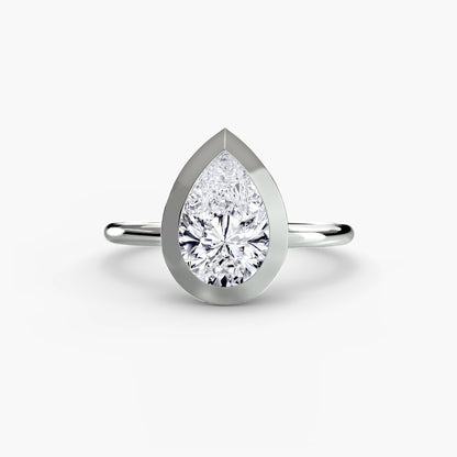The Bezel Set Solitaire - AYKA JEWELS