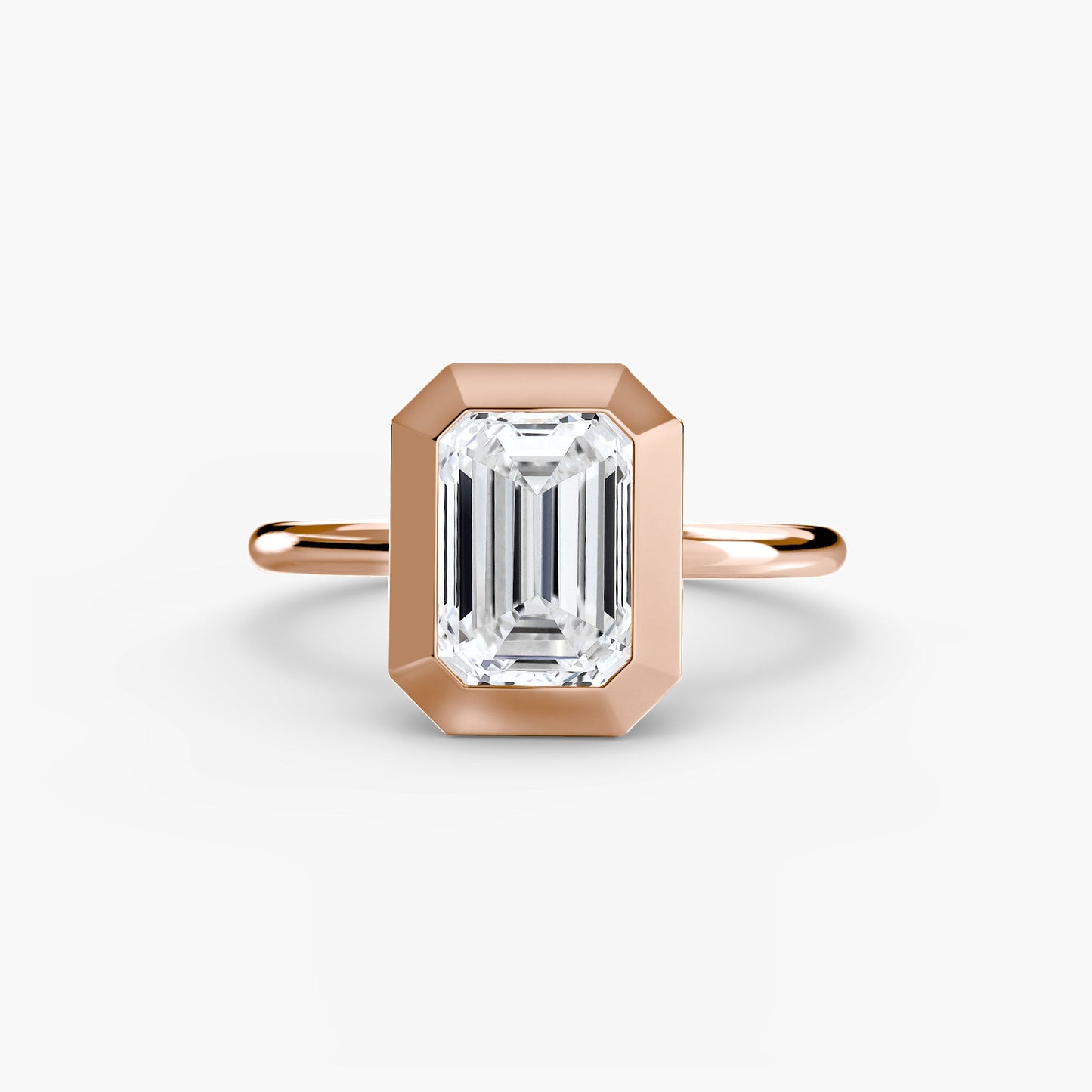 The Bezel Set Solitaire - AYKA JEWELS