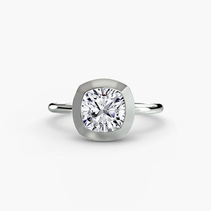 The Bezel Set Solitaire - AYKA JEWELS