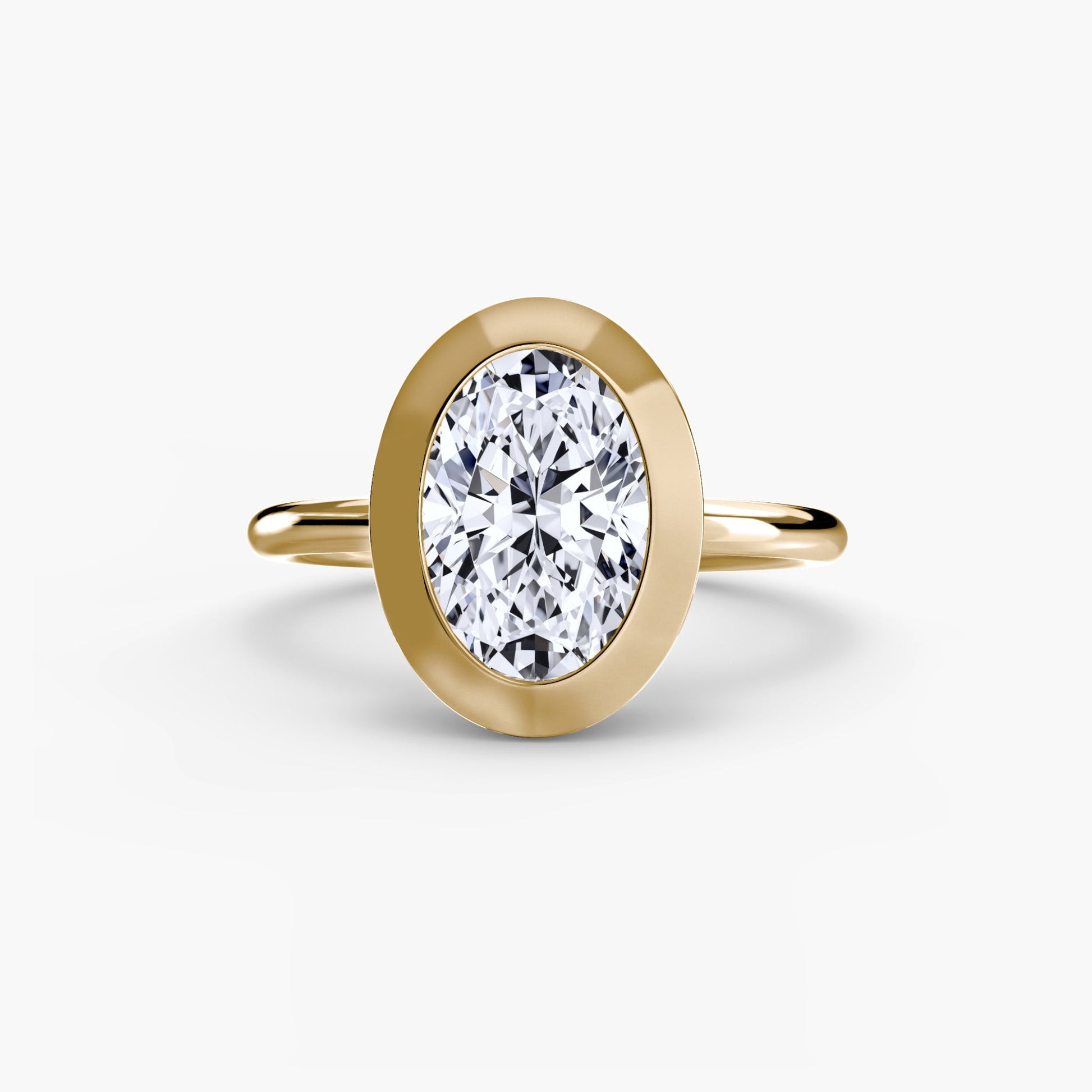 The Bezel Set Solitaire - AYKA JEWELS