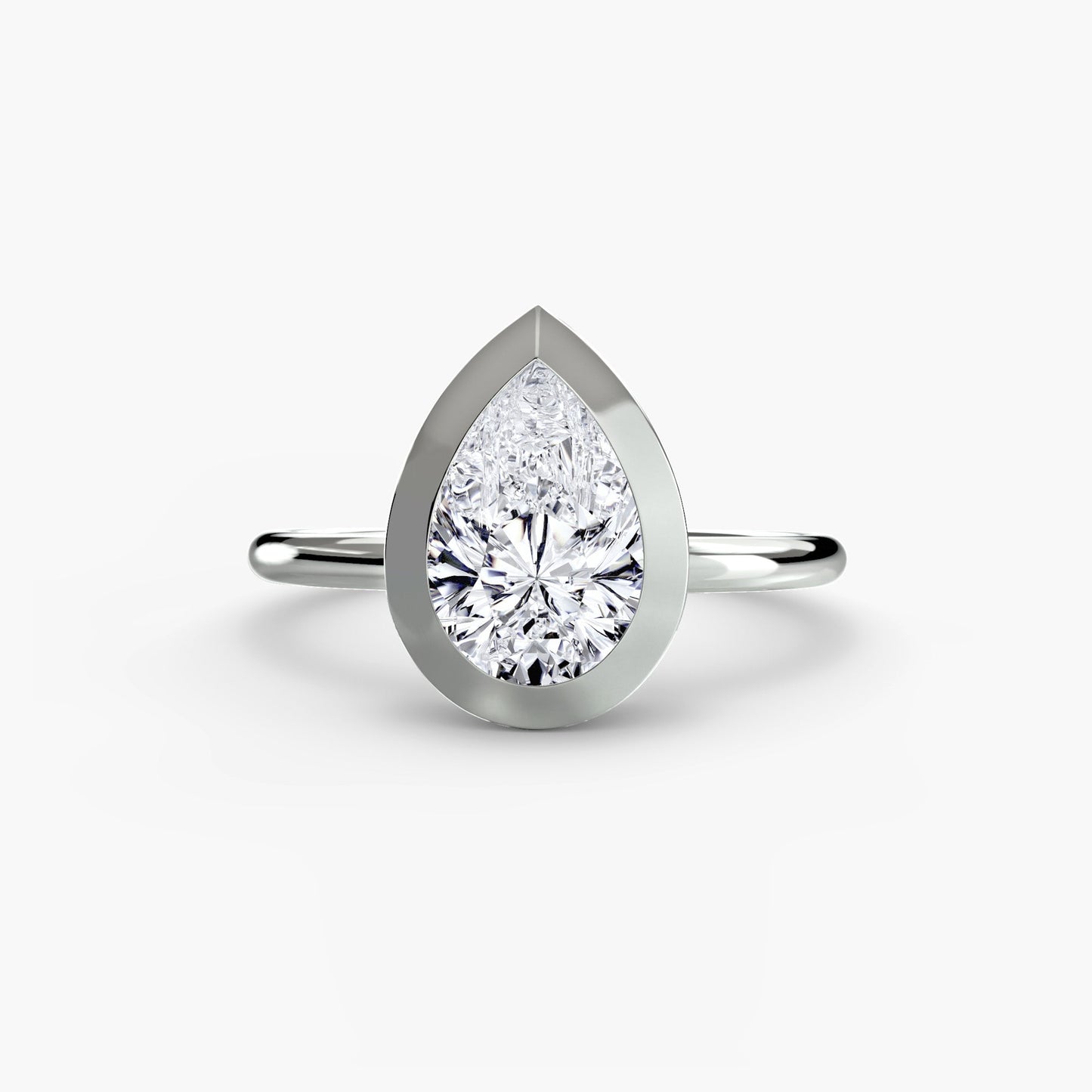 The Bezel Set Solitaire - AYKA JEWELS