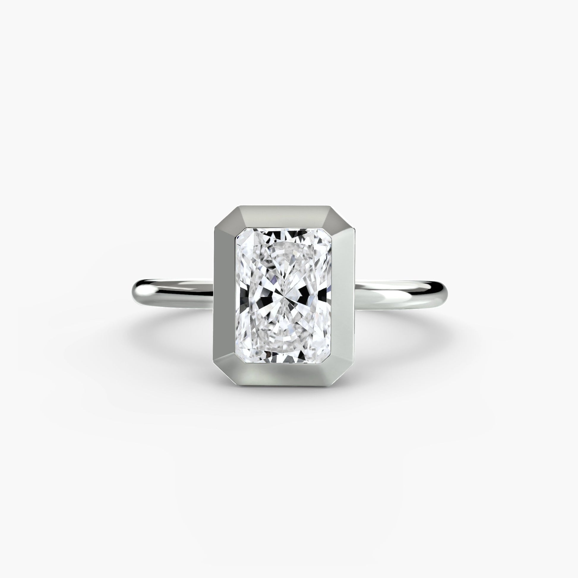 The Bezel Set Solitaire - AYKA JEWELS