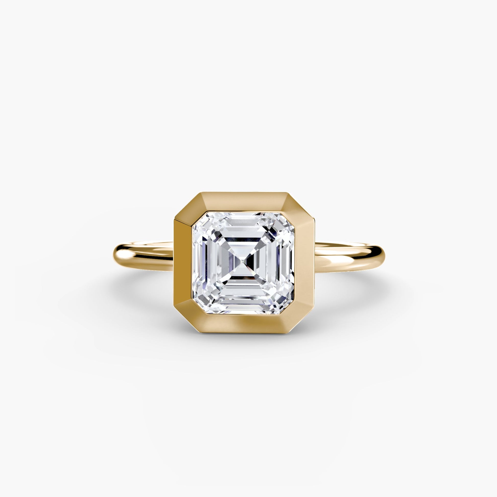 The Bezel Set Solitaire - AYKA JEWELS