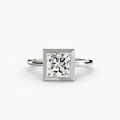 The Bezel Set Solitaire - AYKA JEWELS