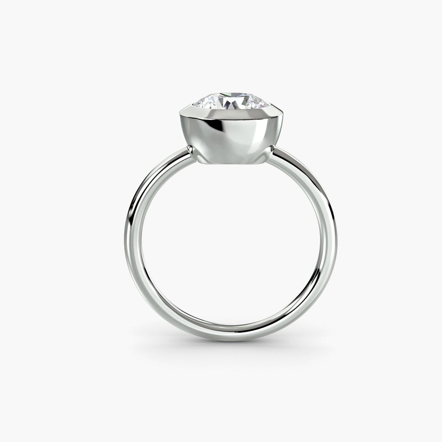 The Bezel Set Solitaire - AYKA JEWELS
