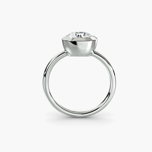 The Bezel Set Solitaire - AYKA JEWELS