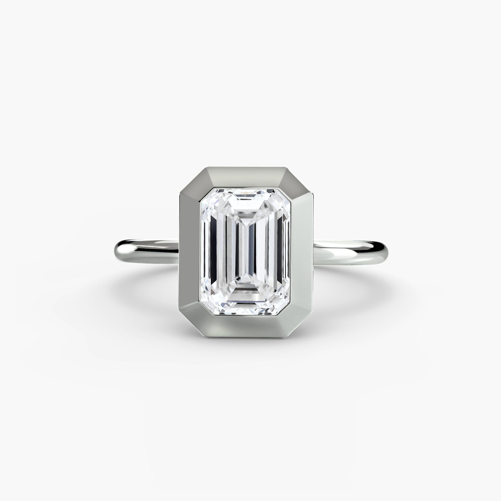 The Bezel Set Solitaire - AYKA JEWELS