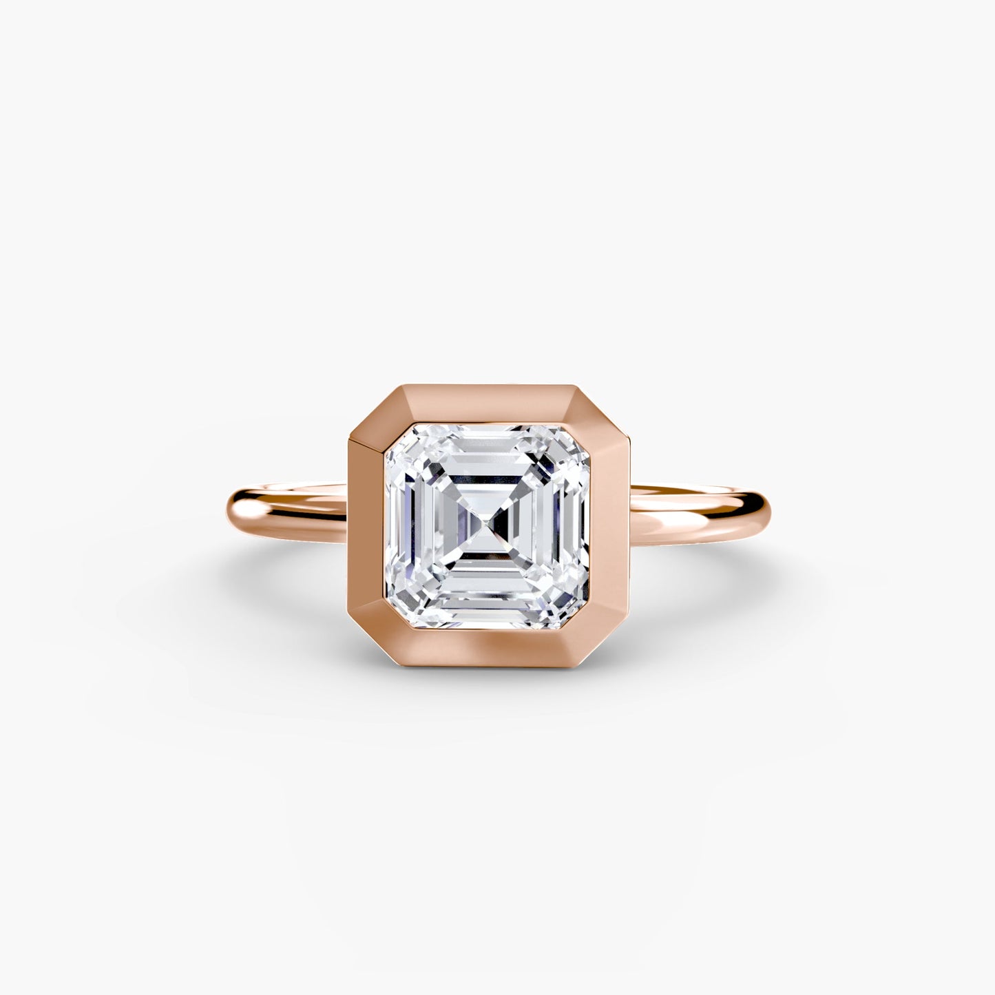 The Bezel Set Solitaire - AYKA JEWELS