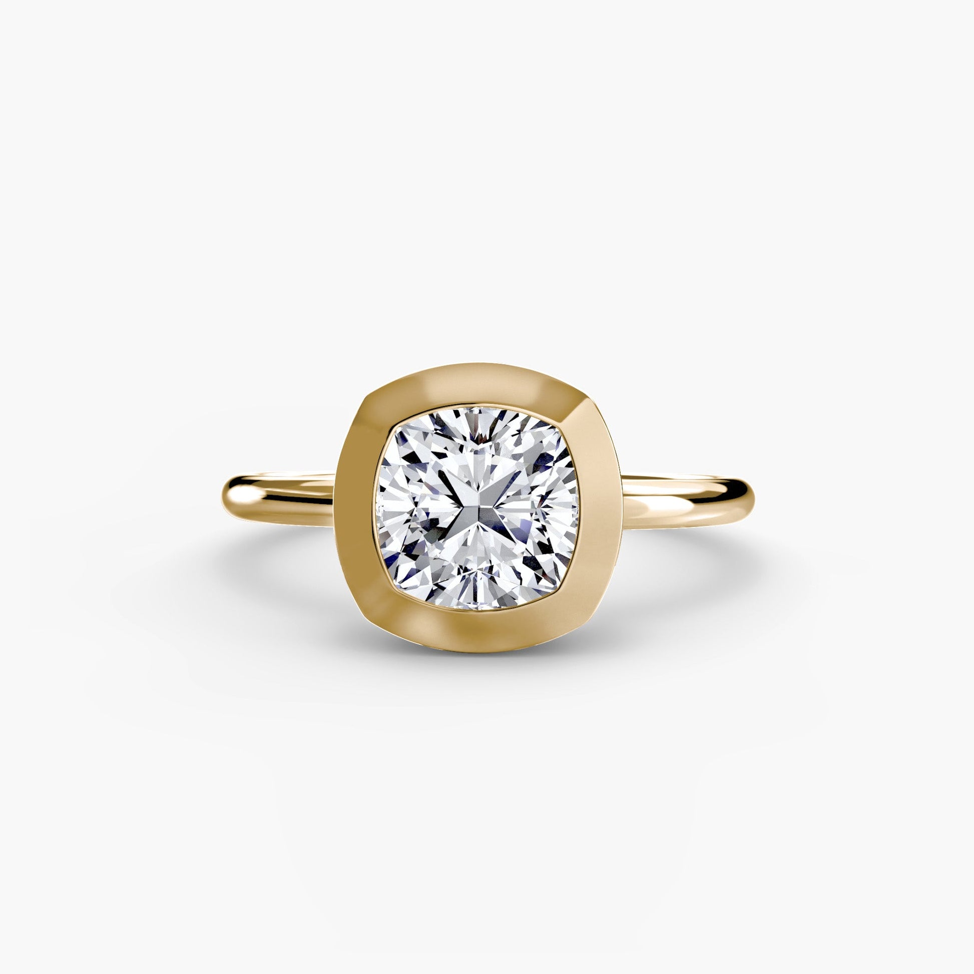 The Bezel Set Solitaire - AYKA JEWELS