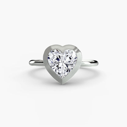 The Bezel Set Solitaire - AYKA JEWELS