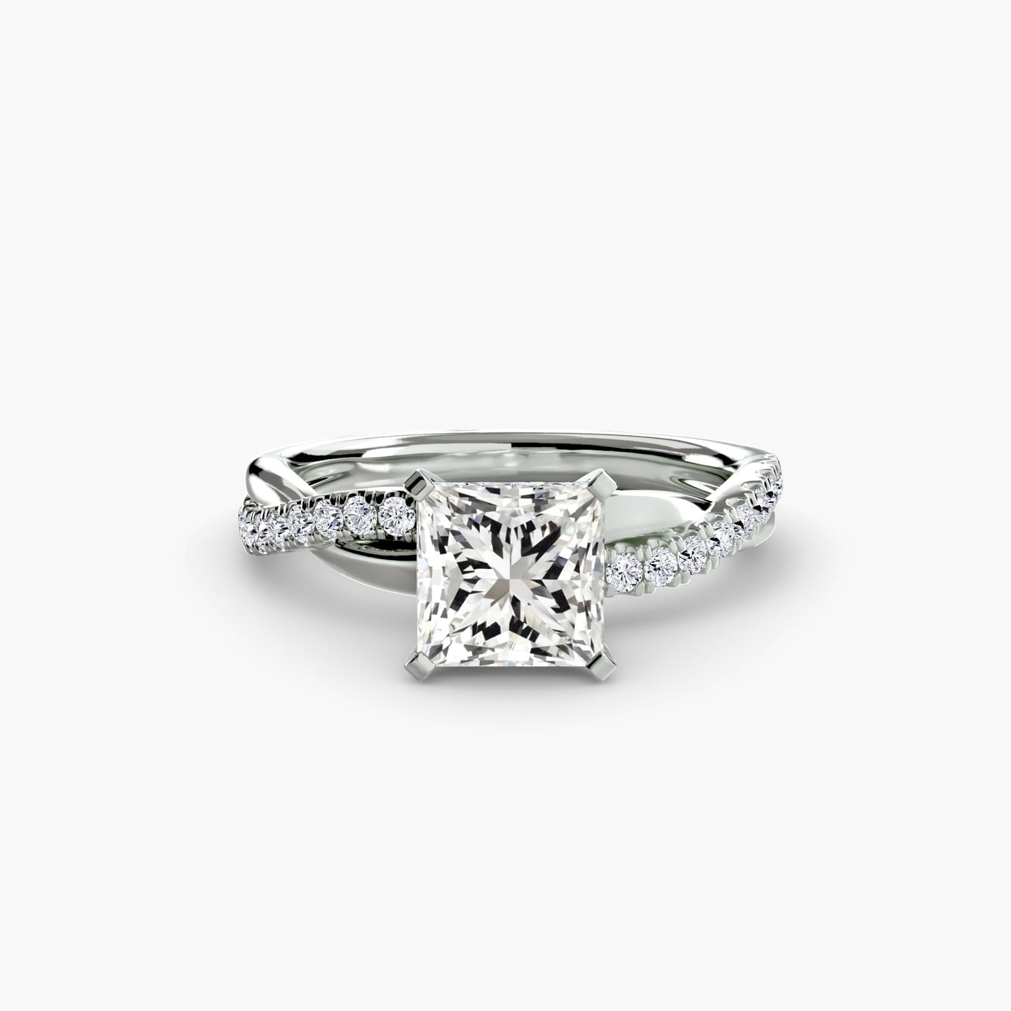 The Emerald Twist Pavé Ring - AYKA JEWELS