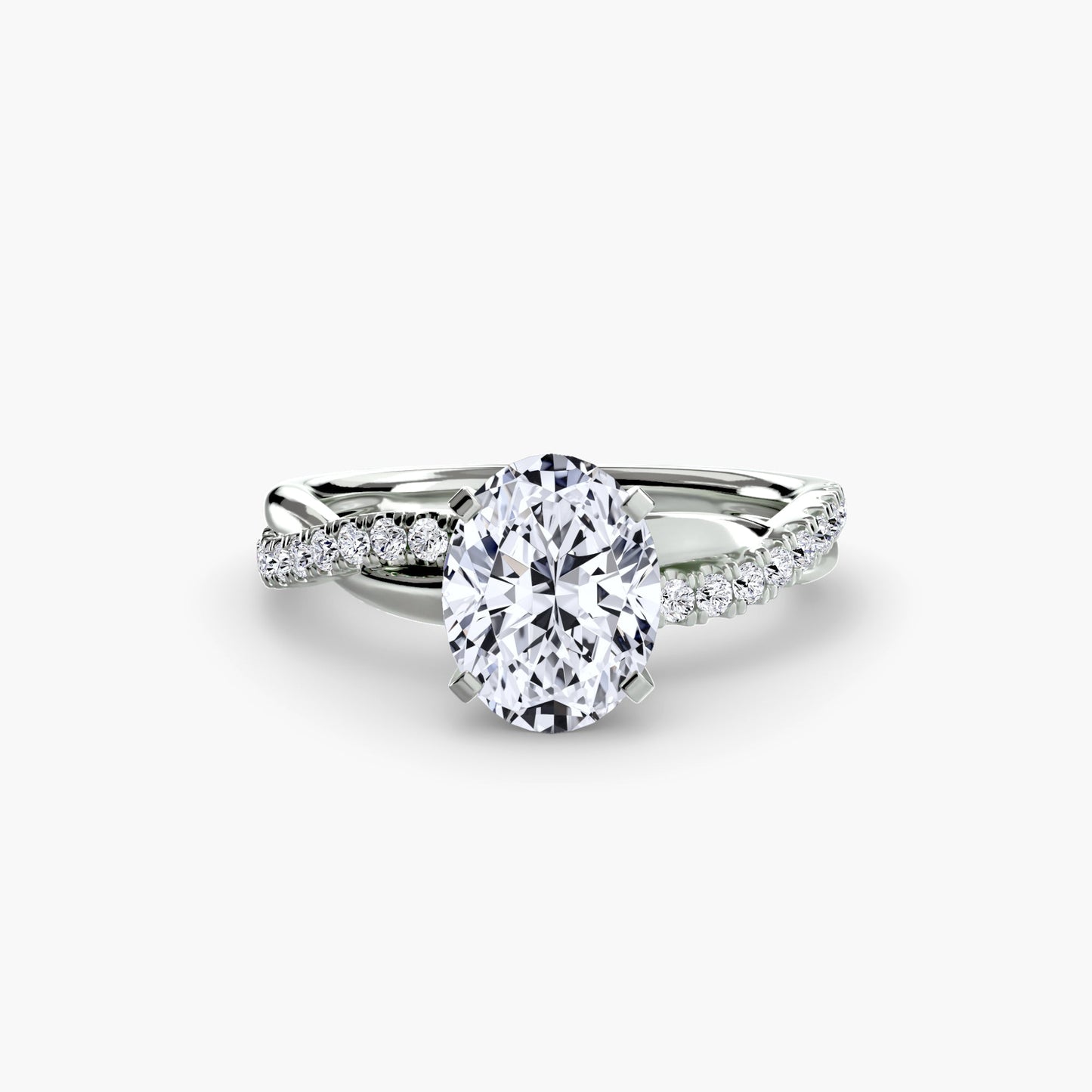 The Emerald Twist Pavé Ring - AYKA JEWELS