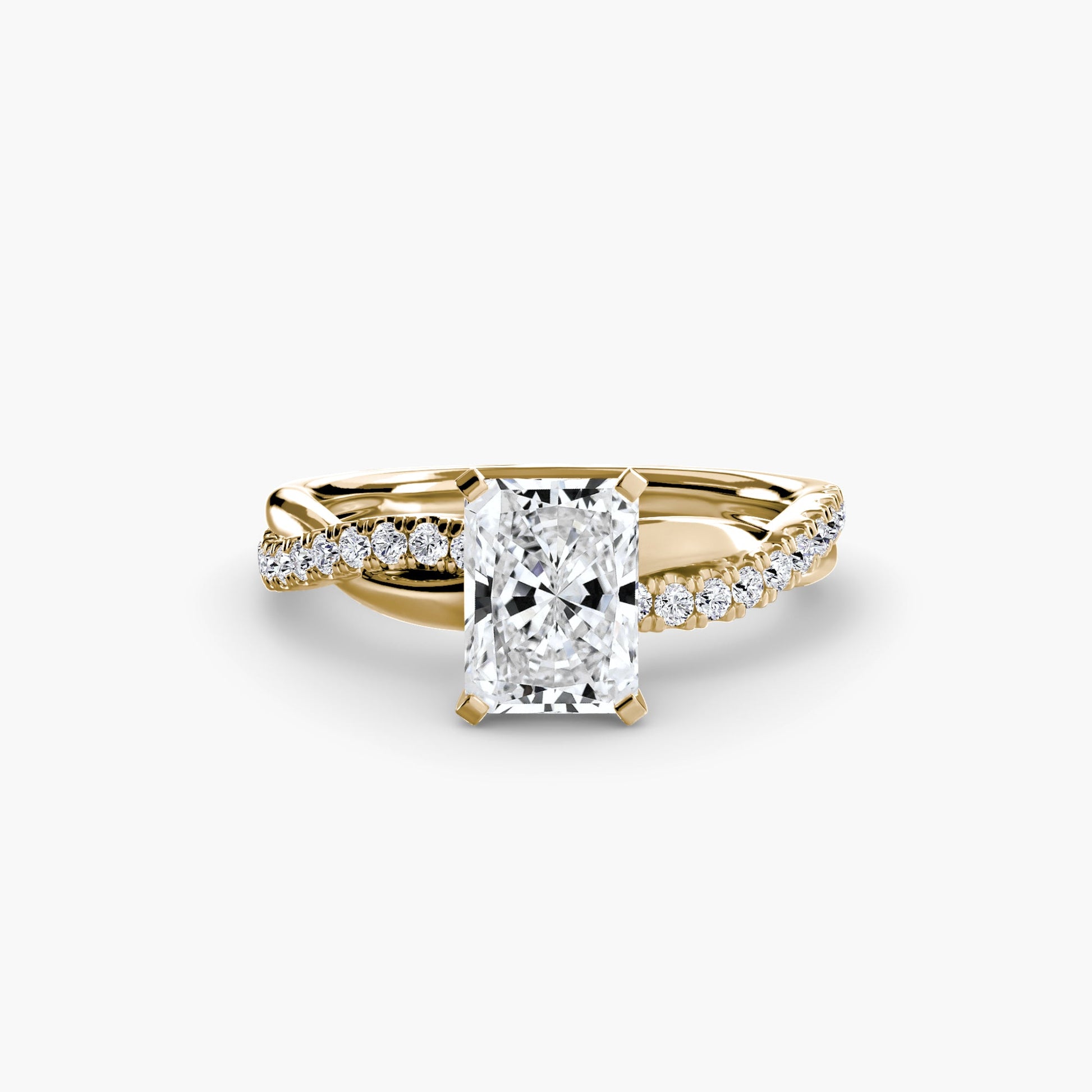 The Emerald Twist Pavé Ring - AYKA JEWELS
