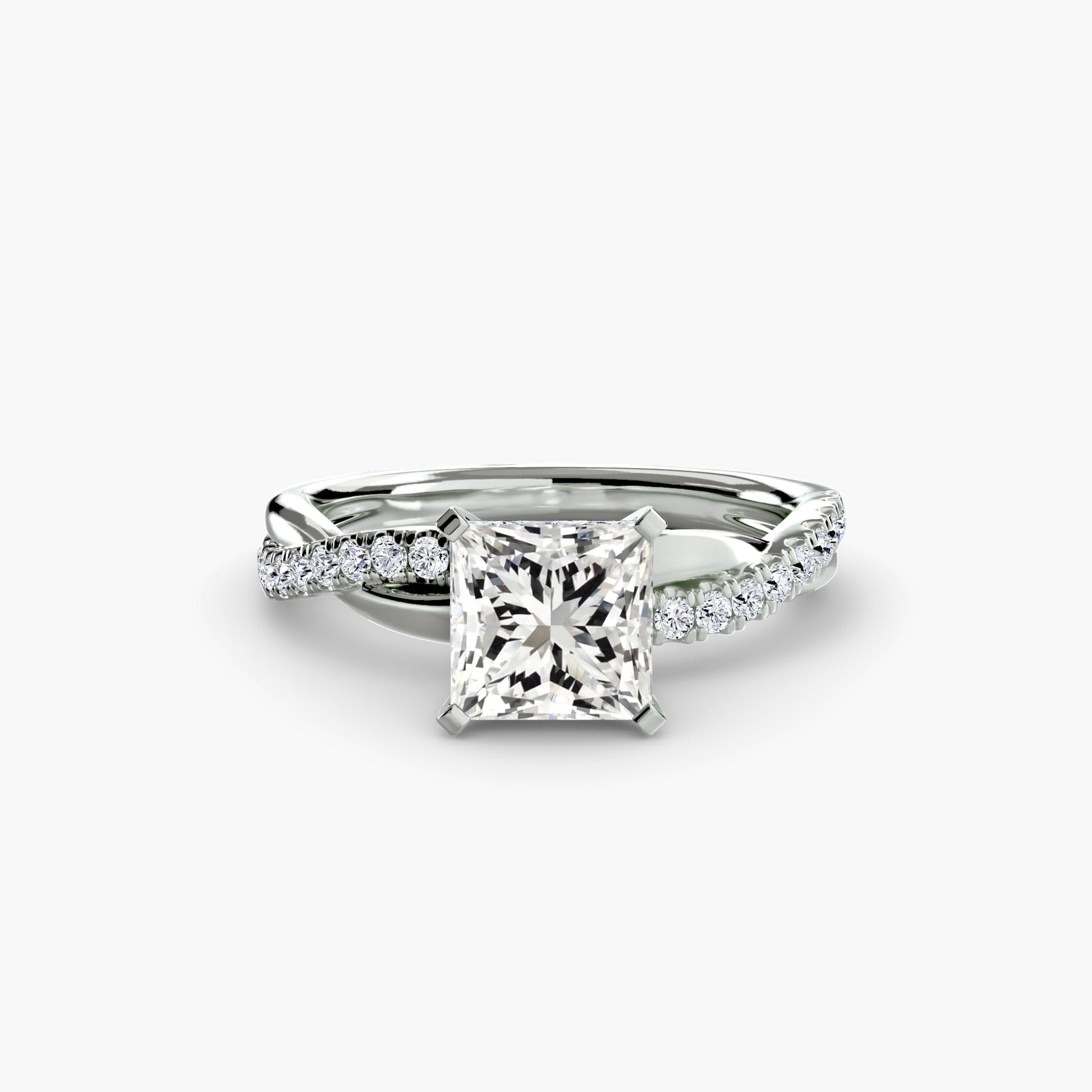 The Emerald Twist Pavé Ring - AYKA JEWELS