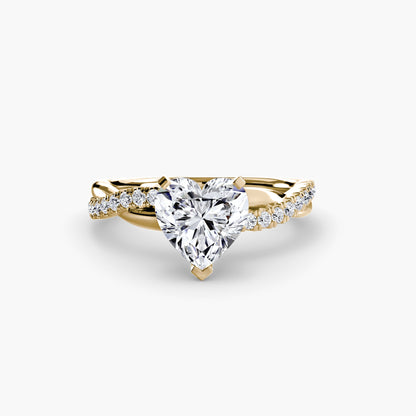 The Emerald Twist Pavé Ring - AYKA JEWELS