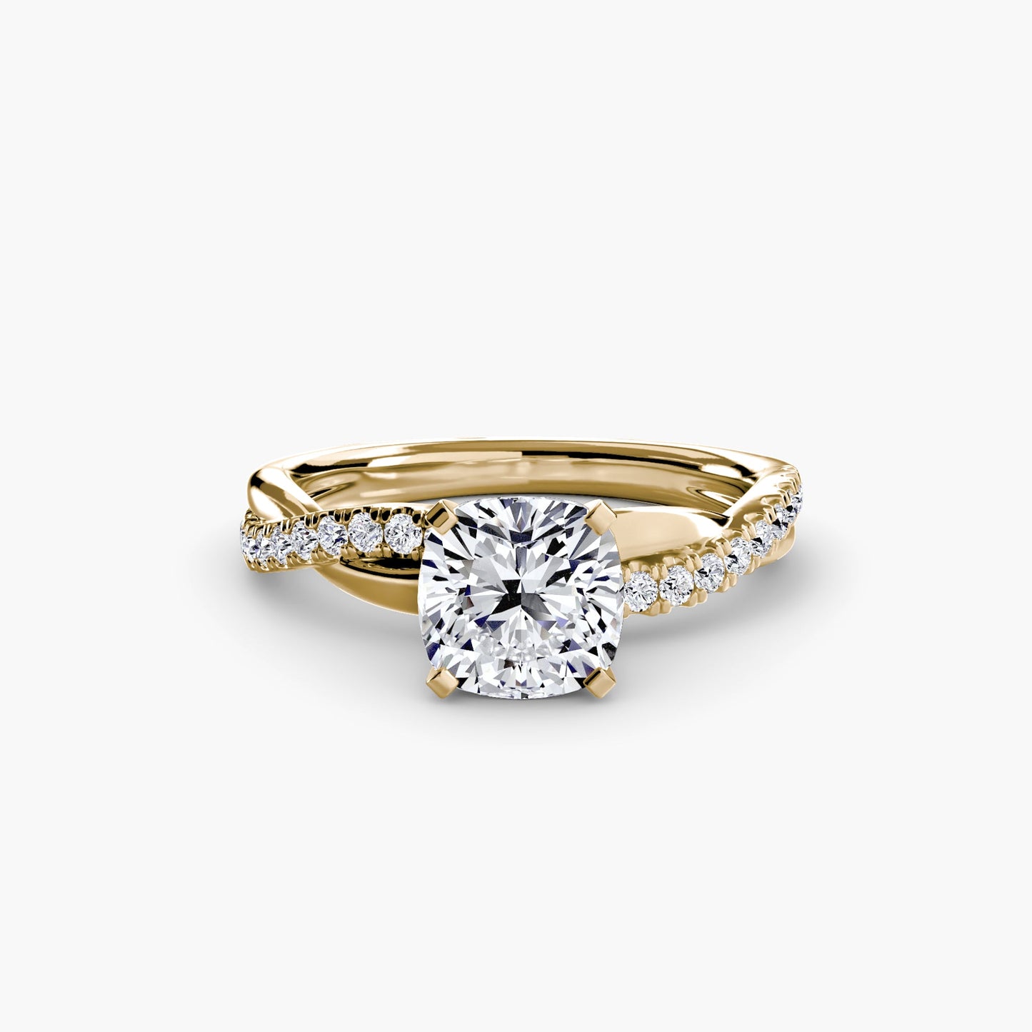 The Emerald Twist Pavé Ring - AYKA JEWELS