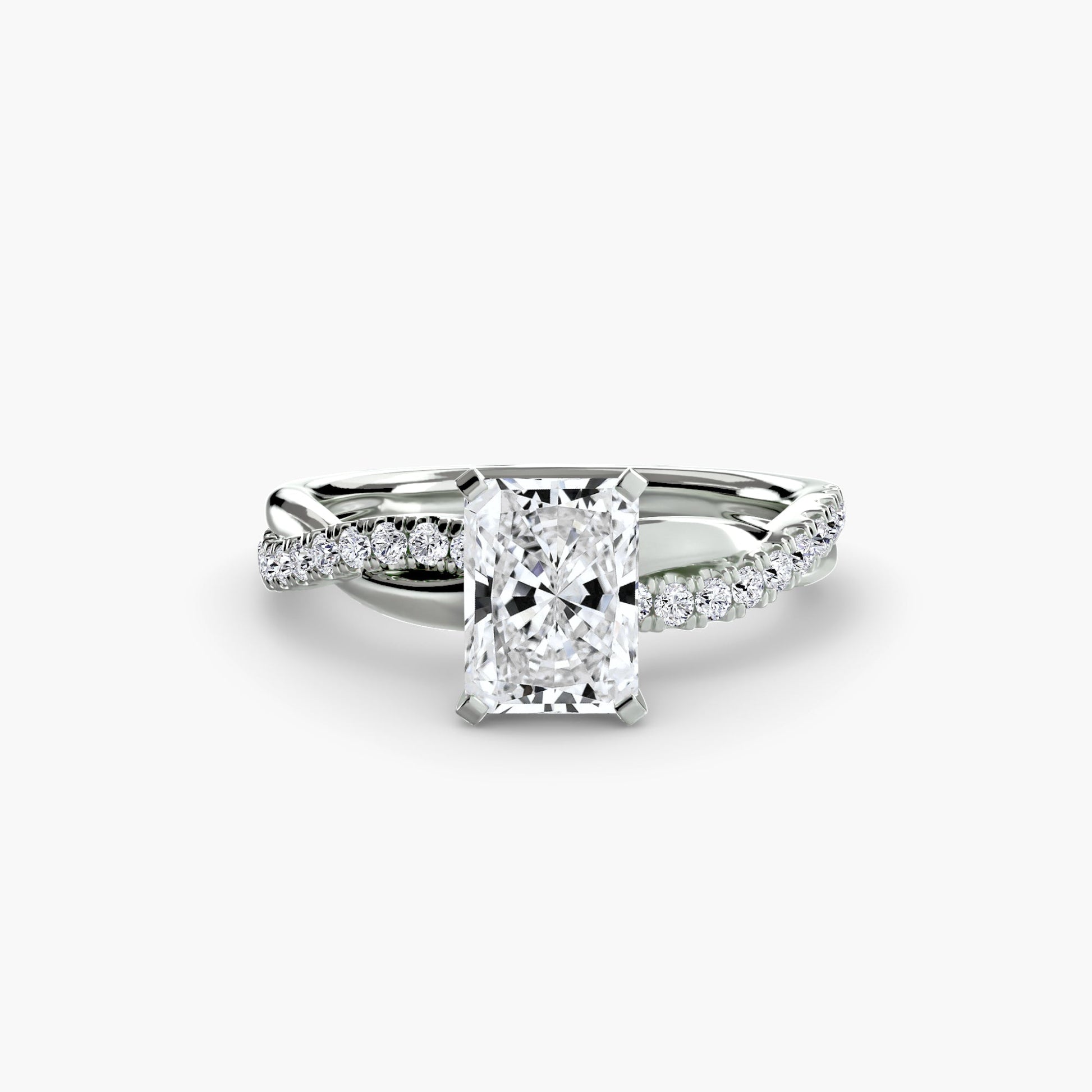 The Emerald Twist Pavé Ring - AYKA JEWELS